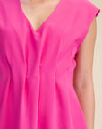 The Paris Edition Midi Dress-Hot Pink