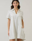 Kamara Striped Mini Dress