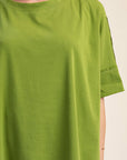 Mabel Oversized Tee-Green