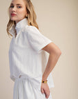 Better Basic Collared Top-White