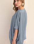 New Favorite Oversized Top-Slate