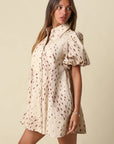 Evie Puff Sleeve Mini Dress