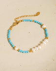 Boho Pearl Beaded Bracelet
