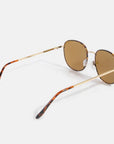 Lucy Metal Frame Sunglasses-Brown