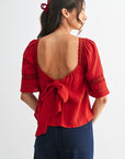Scarlet Harvest Lace Top