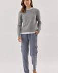 Soft Embrace Crewneck Sweater-Heather Gray