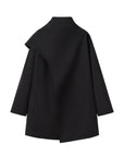 Ready and Chic Shawl Collar Coat-Black