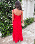 Lady in Red Maxi Dress
