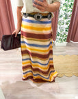 Painted Lines Maxi Skirt