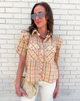Aria Button Down Top