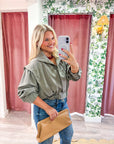 Trailside Funnel Neck Jacket-Olive Gray