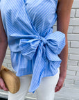 Sunlit Wrap Tie Top
