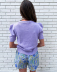 Juniper Gardens Drawstring Shorts-Royal