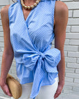 Sunlit Wrap Tie Top