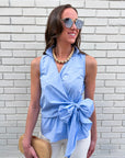 Sunlit Wrap Tie Top