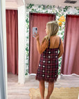 Disco Diva Plaid Mini Dress