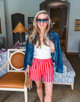 Summer Ready Striped Shorts