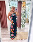 Summer Sorbet Strapless Maxi Dress