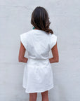 Ivory Breeze Mini Dress-Off White