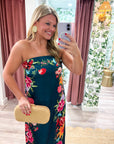 Summer Sorbet Strapless Maxi Dress