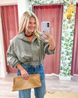 Trailside Funnel Neck Jacket-Olive Gray