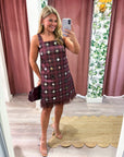 Disco Diva Plaid Mini Dress