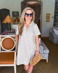 Kamara Striped Mini Dress