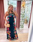 Summer Sorbet Strapless Maxi Dress