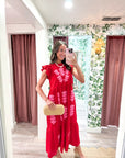 Barely Blossom Midi Dress