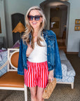 Summer Ready Striped Shorts
