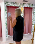 Yacht Luxe Mini Dress-Black