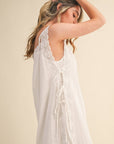 PREORDER: Fleur Romance Midi Dress-Off White