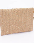 Beach Time Straw Envelope Clutch