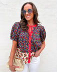 Boho Mix Floral Print Top