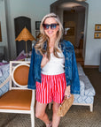 Summer Ready Striped Shorts