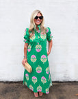 Clara Ruffle Midi Dress