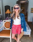 Summer Ready Striped Shorts