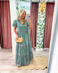 Gercy Abstract Maxi Dress