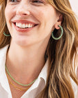 Lillian Crystal Hoop Earrings