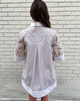 Floral Horizon Shirt Dress