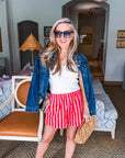 Summer Ready Striped Shorts