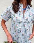Hazel Floral Shift Mini Dress