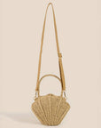 Straw Shell Braided Handle Bag