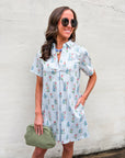 Hazel Floral Shift Mini Dress