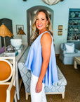 Sunshine Serenade Top- Pale Blue