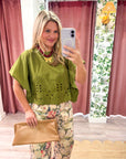 Georgina Eyelet Embroidered Top