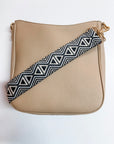Aztec Triangle Bag Strap-Black