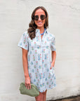 Hazel Floral Shift Mini Dress