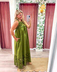 Desert Breeze Lace Maxi Dress-Ferngully