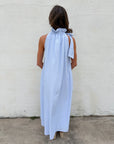 Julia Pinstripe Maxi Dress